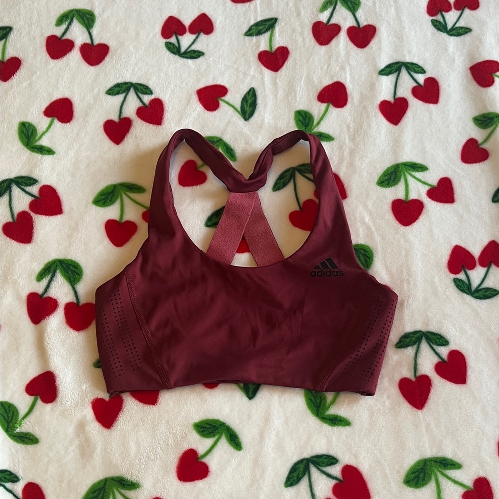 Adidas Women's Maroon Sports Bra